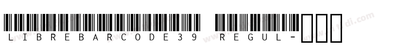 LibreBarcode39 Regul字体转换